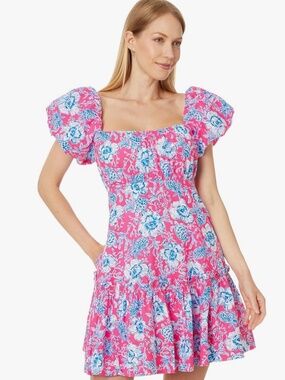 Lilly Pulitzer Pink Floral Nastia Dress size 4 NWT